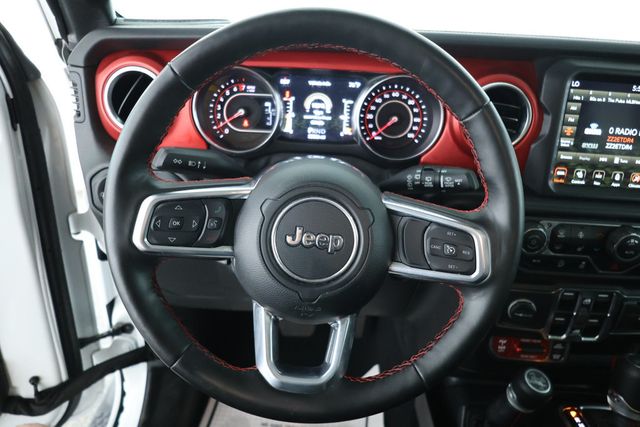 2021 Jeep Wrangler Unlimited Rubicon 4x4 w/ Uconnect 4C NAV, Steel Bumpers, Leather - 22897880 - 9