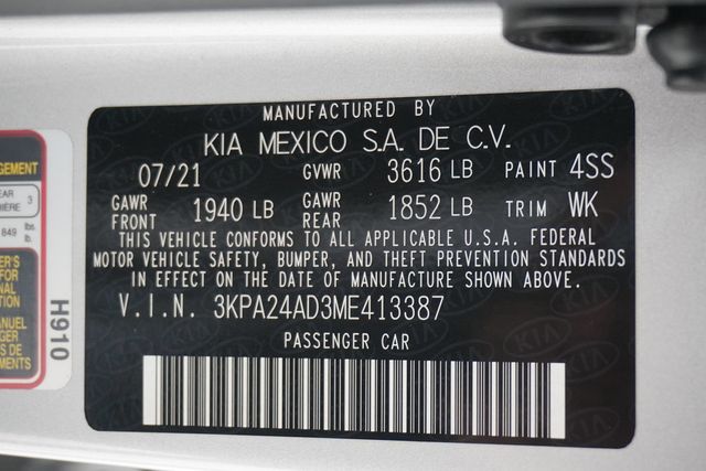2021 Kia Rio LX IVT - 22914301 - 24