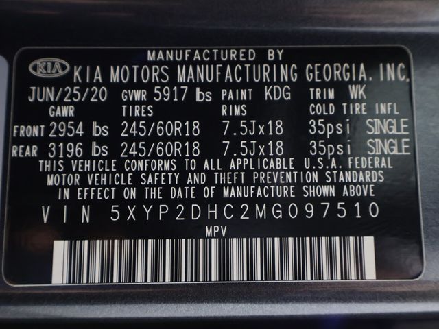 2021 Kia Telluride LX AWD - 22925763 - 54