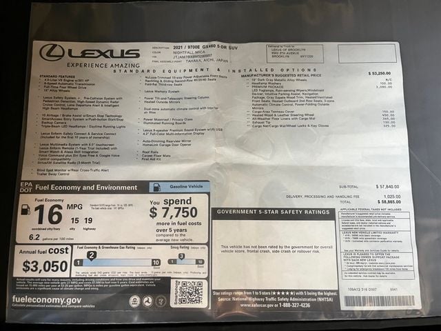 2021 Lexus GX GX 460 Premium 4WD - 22913072 - 2