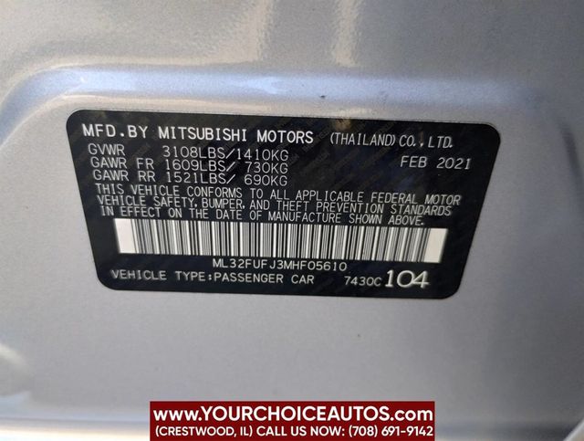 2021 Mitsubishi Mirage G4 Carbonite Edition CVT - 22900452 - 32