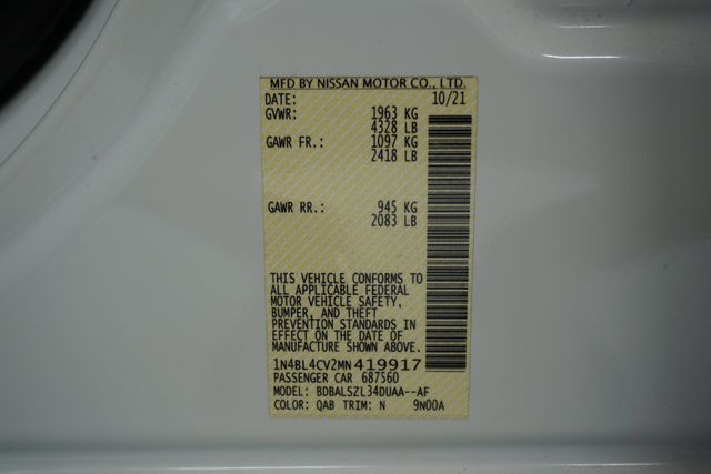 2021 Nissan Altima 2.5 SR Sedan - 22856349 - 32