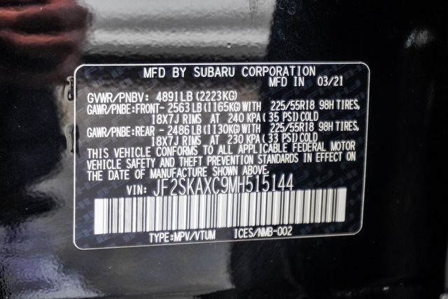 2021 Subaru Forester Touring CVT - 22930472 - 45