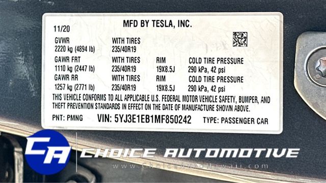 2021 Tesla Model 3 Long Range AWD - 22310295 - 26