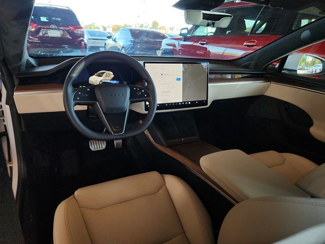 2021 Tesla Model S Long Range AWD with Cream Premium Interior - 22934826 - 9