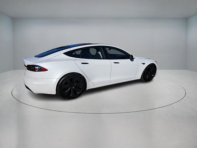 2021 Tesla Model S Long Range AWD with Cream Premium Interior - 22934826 - 2