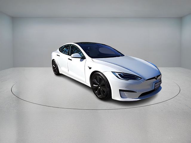 2021 Tesla Model S Long Range AWD with Cream Premium Interior - 22934826 - 7