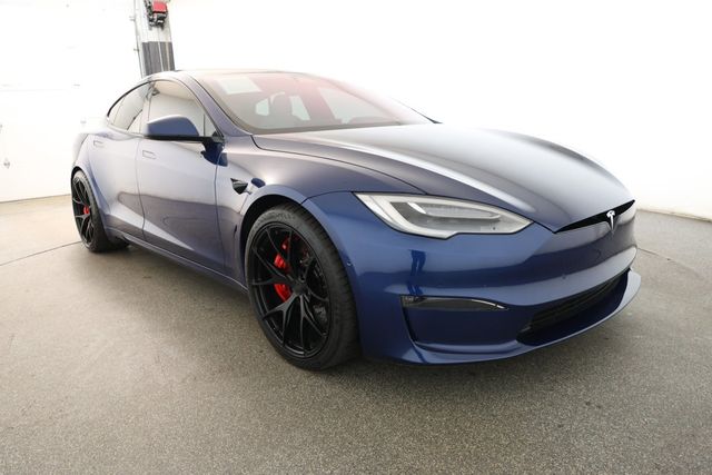 2021 Tesla Model S Plaid AWD with Upgraded 21'' Wheels & Cream Premium Interior - 22933255 - 2