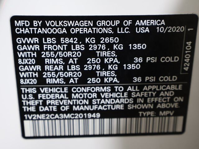 2021 Volkswagen Atlas Cross Sport 3.6L V6 SE w/Technology R-Line 4MOTION - 22922171 - 53