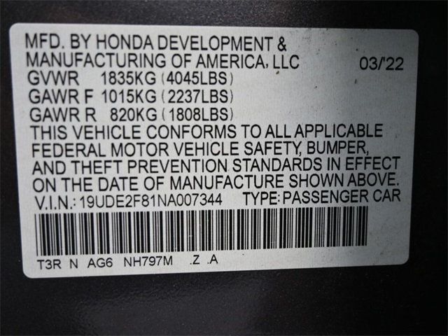 2022 Acura ILX Sedan w/Technology/A-SPEC Package - 22921122 - 3