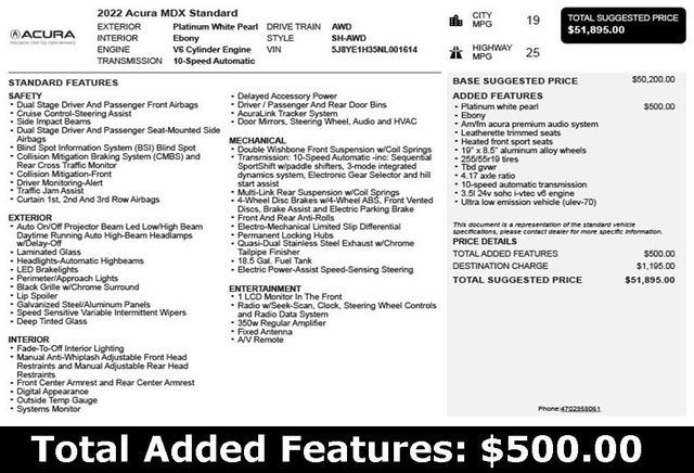 2022 Acura MDX SH-AWD - 22895630 - 2