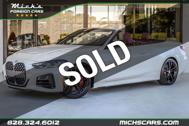 2022 BMW 4 Series M440i WHITE ON RED NAV BACKUP CAM LOW MILES LOADED MUST SEE - 22908639 - 0