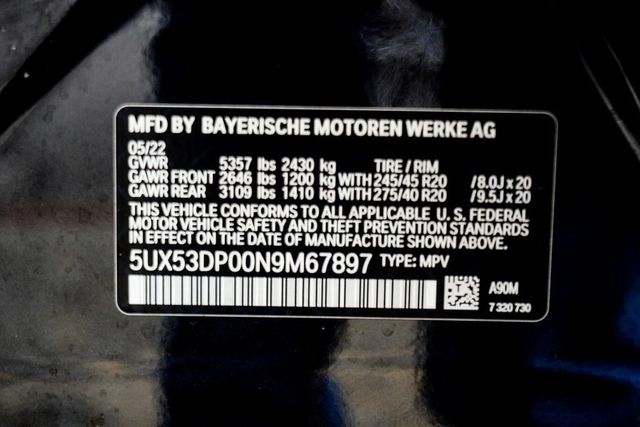 2022 BMW X3 xDrive30i Sports Activity Vehicle - 22900270 - 47