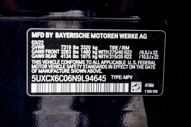 2022 BMW X7 M50i Sports Activity Vehicle - 22865202 - 54