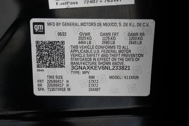 2022 Chevrolet Equinox FWD 4dr LT w/1LT - 22917632 - 27