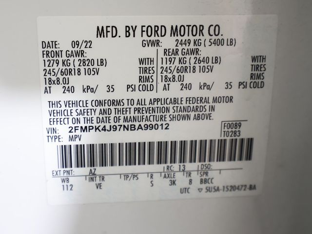 2022 Ford Edge SEL AWD - 22918730 - 55