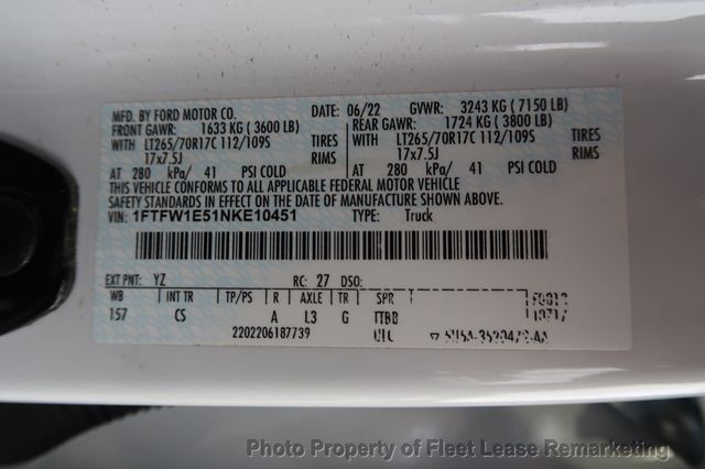 2022 Ford F-150 F150 4WD Supercrew XL 157 - 22924540 - 13