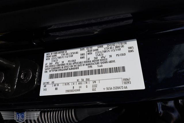 2022 Ford F-150 Raptor 4WD SuperCrew 5.5' Box - 22384477 - 50
