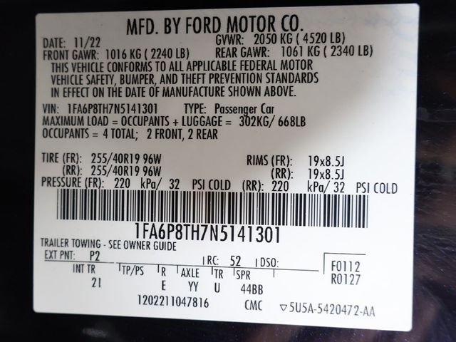 2022 Ford Mustang EcoBoost Fastback - 22933480 - 44