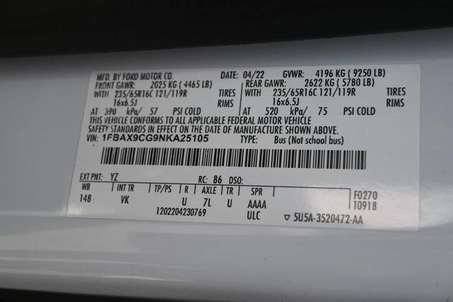 2022 Ford Transit Passenger Wagon T-350 148" Med Roof XL AWD - 22860430 - 34