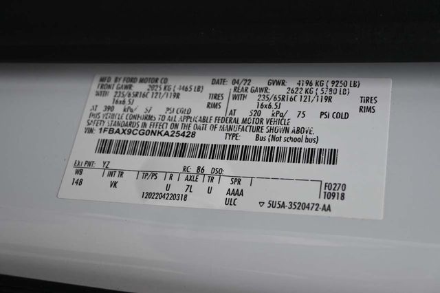 2022 Ford Transit Passenger Wagon T-350 148" Med Roof XL AWD - 22864032 - 34