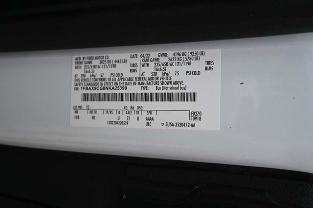 2022 Ford Transit Passenger Wagon T-350 148" Med Roof XL AWD - 22923318 - 29