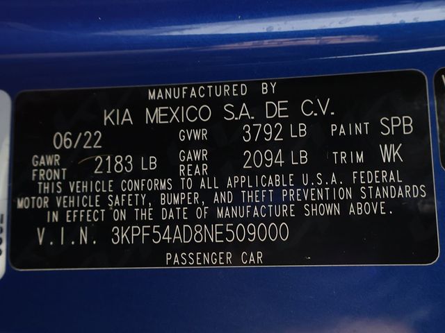 2022 Kia Forte GT-Line IVT - 22926350 - 54