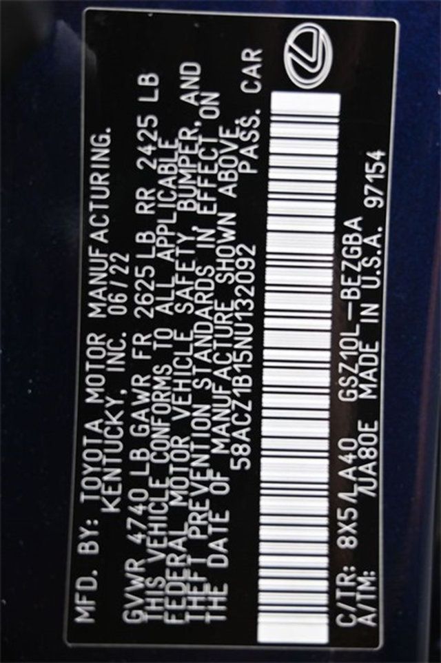 2022 Lexus ES ES 350 FWD - 22936915 - 3