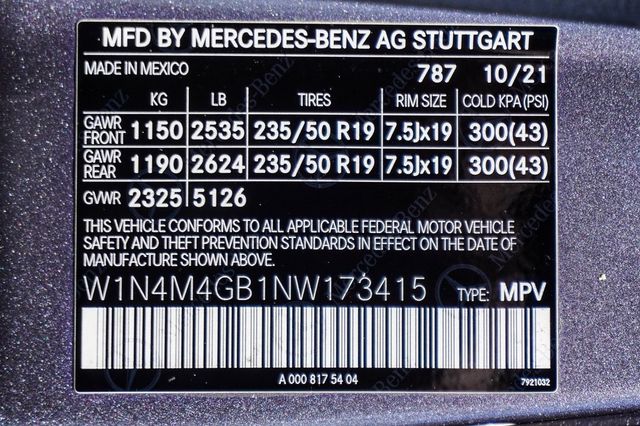 2022 Mercedes-Benz GLB GLB 250 SUV - 22703890 - 57
