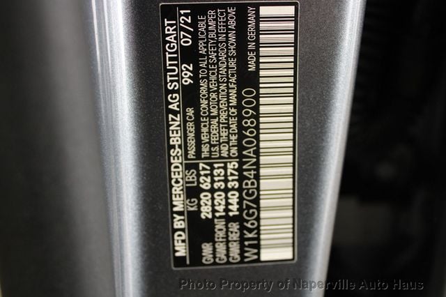 2022 Mercedes-Benz S-Class S 580 4MATIC Sedan - 22912132 - 56