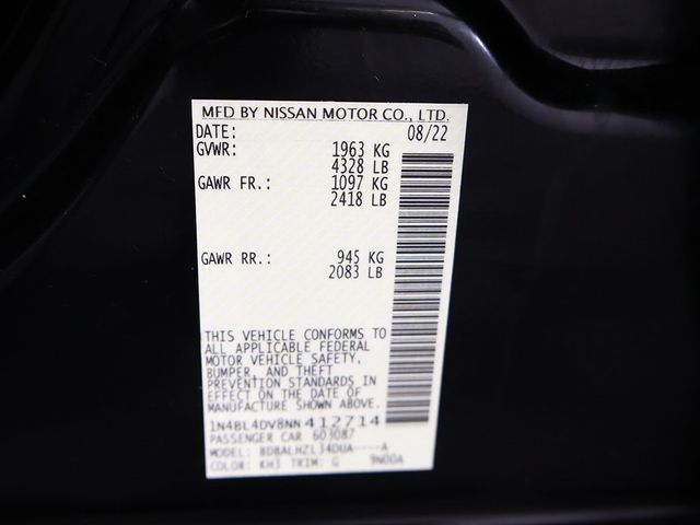 2022 Nissan Altima 2.5 SV Sedan - 22925610 - 44