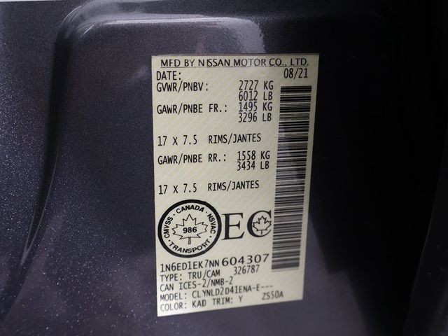 2022 Nissan Frontier Crew Cab 4x4 PRO-4X Automatic - 22935548 - 52