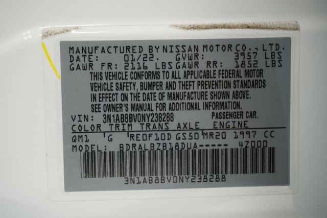 2022 Nissan Sentra S CVT - 22907212 - 22