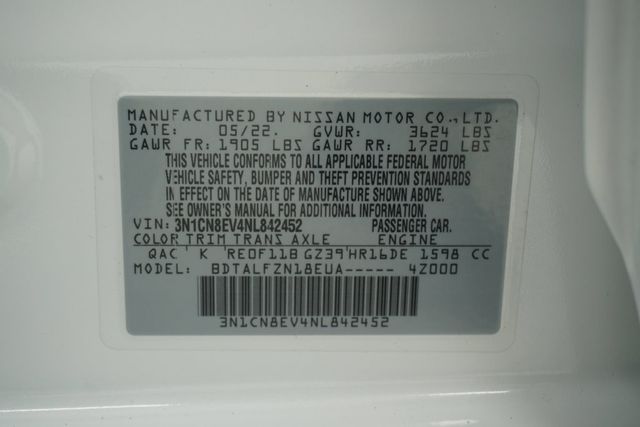 2022 Nissan Versa SV CVT - 22859290 - 21