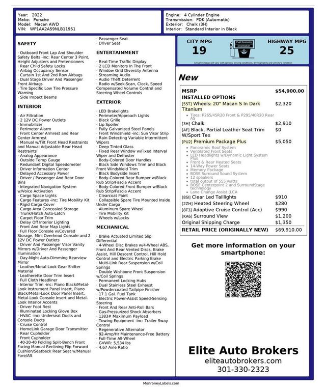 2022 Porsche Macan AWD - 22937479 - 7