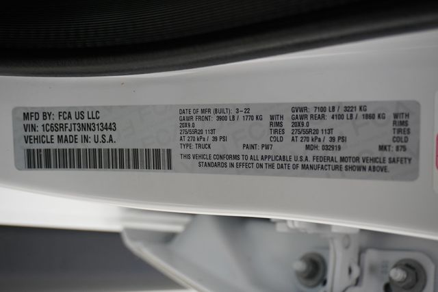 2022 Ram 1500 Laramie 4x4 Crew Cab 5'7" Box - 22909065 - 29