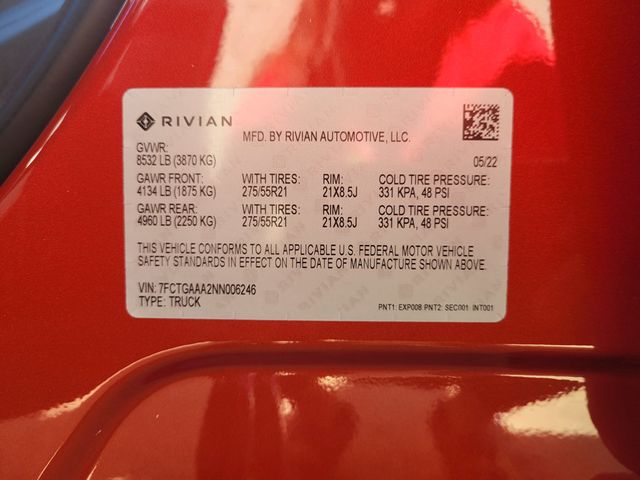 2022 Rivian R1T Adventure Package AWD - 22930255 - 32