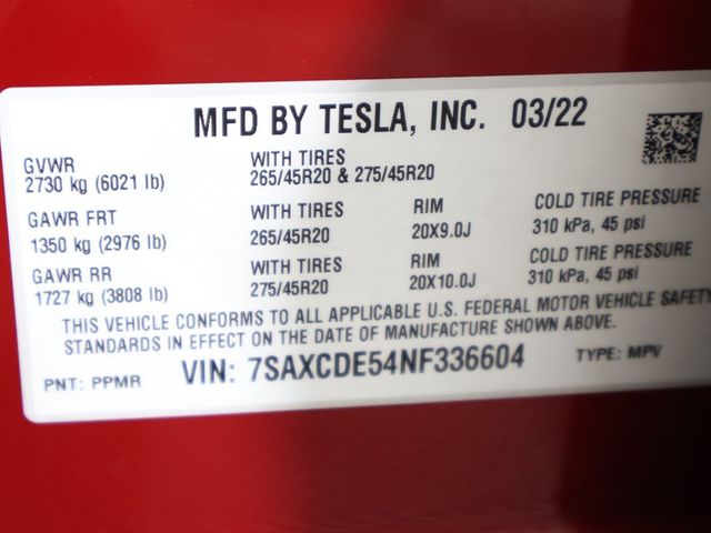2022 Tesla Model X AWD - 22930654 - 50