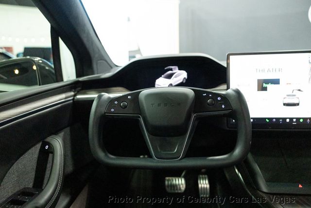 2022 Tesla Model X Matte PPF, Yoke, 22", Pearl White, autopilot, warranty - 22598604 - 37