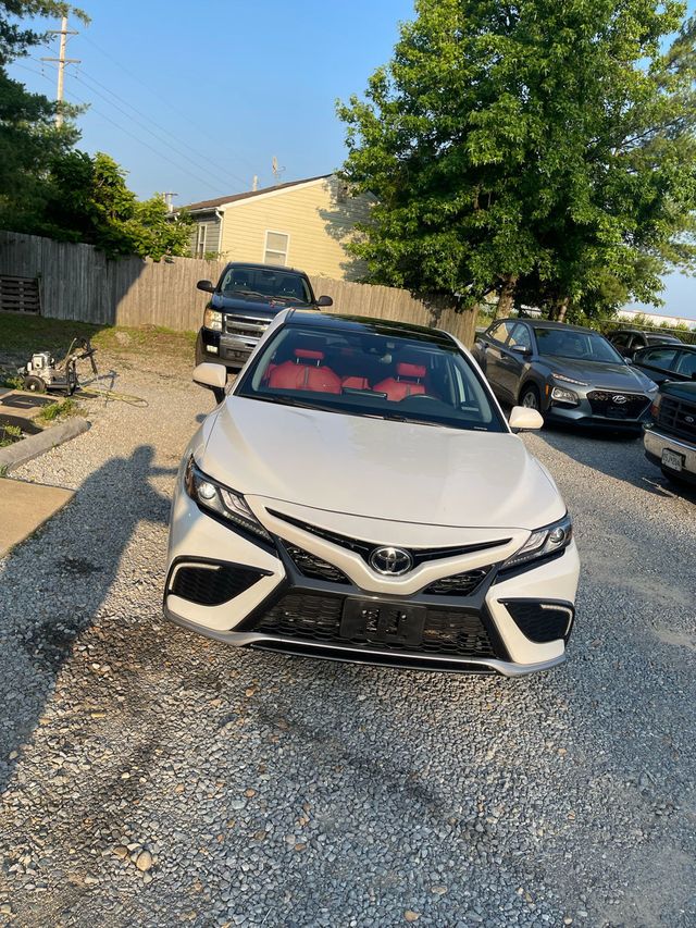 2022 Toyota Camry 2022 Toyota Camry XSE 4D Sedan RED LEATHER SEATS - 22868188 - 2