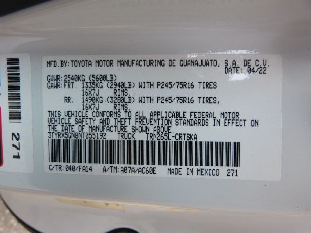 2022 Toyota Tacoma 2WD 2.7L 4CYL. GAS*EXTENDED CAB TRUCK*"ARE" TOPPER WITH LADDER RACK - 22904321 - 37