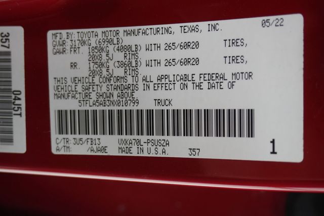 2022 Toyota Tundra 2WD SR5 - 22901435 - 27