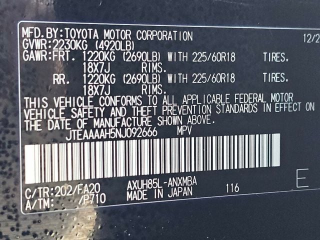 2022 Toyota Venza LE AWD - 22923041 - 35