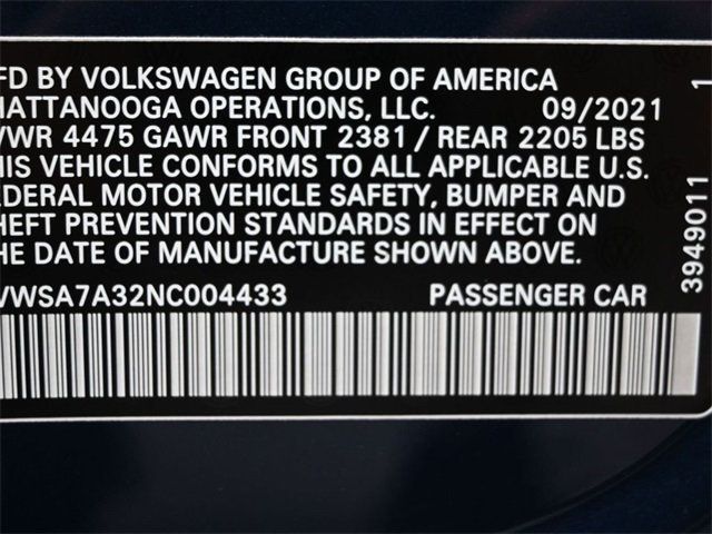 2022 Volkswagen Passat 2.0T SE Automatic - 22891877 - 3