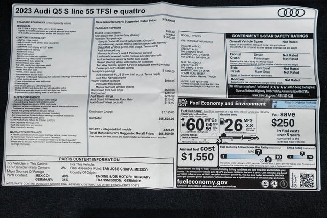 2023 Audi Q5 S line Premium Plus 55 TFSI e quattro - 22938605 - 55