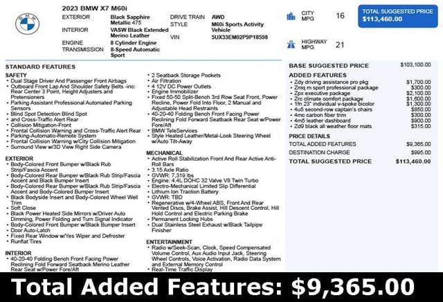 2023 BMW X7 M60i Sports Activity Vehicle - 22906775 - 2