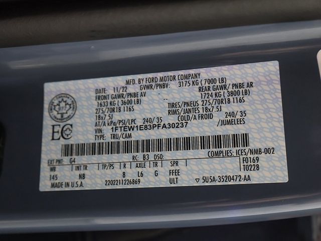 2023 Ford F-150 Tremor 4WD SuperCrew 5.5' Box - 22930754 - 62