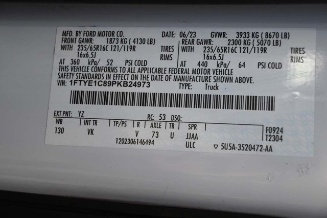 2023 Ford Transit Cargo Van XL Medium Roof Mobility Handicap Van - 22851045 - 30