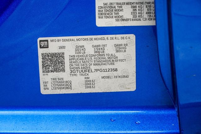 2023 GMC Sierra 1500 4WD Crew Cab 147" AT4X - 22885946 - 41