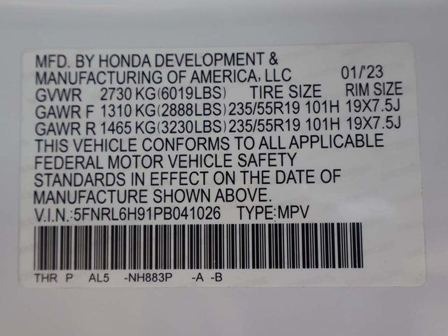 2023 Honda Odyssey Elite Automatic - 22923530 - 60